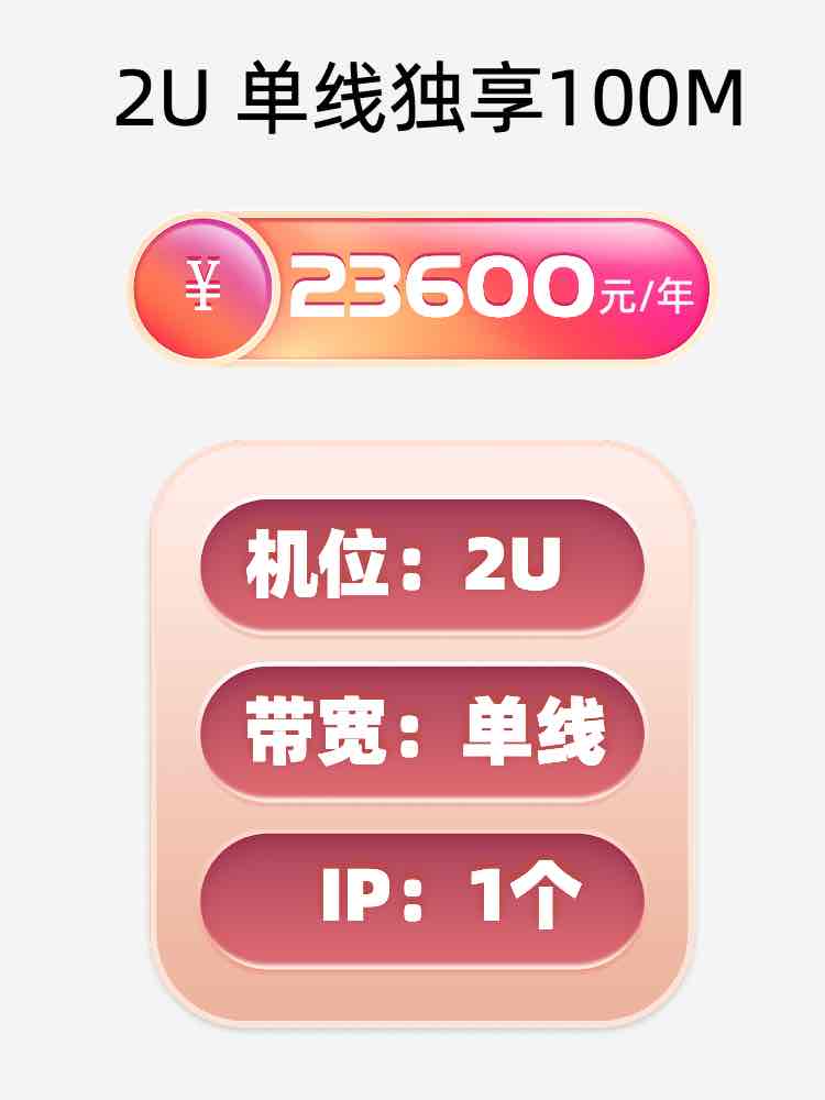 南阳单线100M服务器托管价格